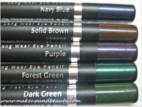 Faces Cosmetics Long Wear Eye Pencil shades