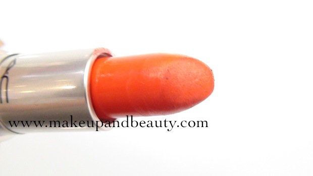 MAC neon Orange Lipstick