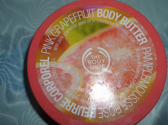 the body shop pink grapefruit body butter