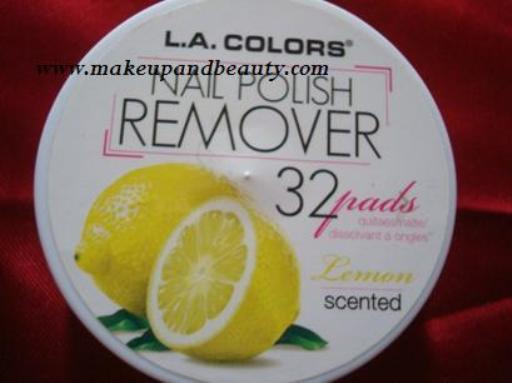 LA Colors Nail Remover Pads Review - Indian Makeup and Beauty Blog
