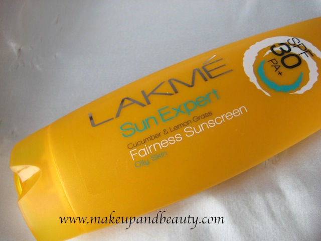 Lakme Sunscreen SPF 30 for oily skin