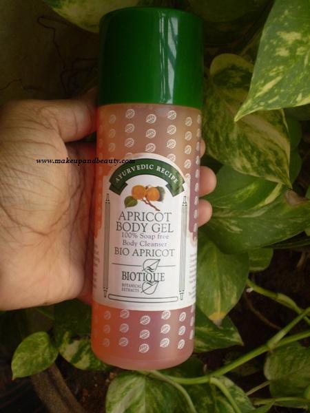 Biotique Apricot Body Gel Review - Indian Makeup and Beauty Blog