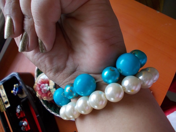 Blue Bead Bracelet