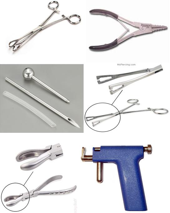 body piercing tools
