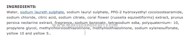 herbal essences shampoo ingredients