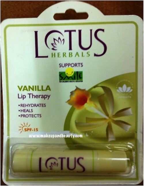 lotus herbals lip therapy vanilla