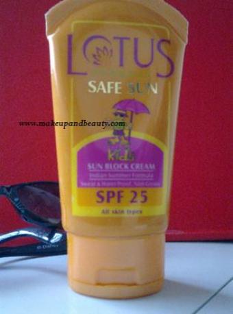 Lotus Herbals Safe Sun Kids Sun block Cream