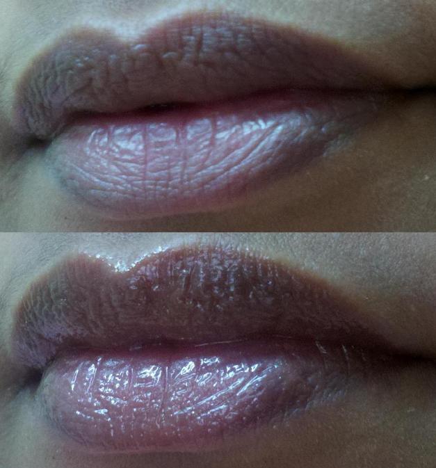 Bare lips and Lip swatch