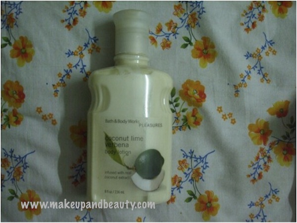 Bath and body works coconut lime body lotion
