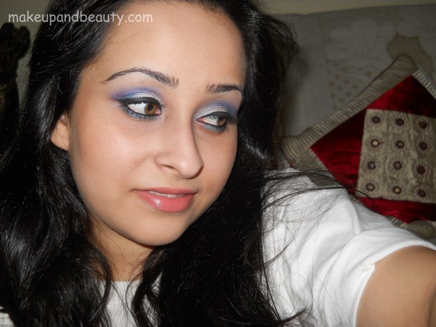 Silver Blue Eye Makeup For Parties