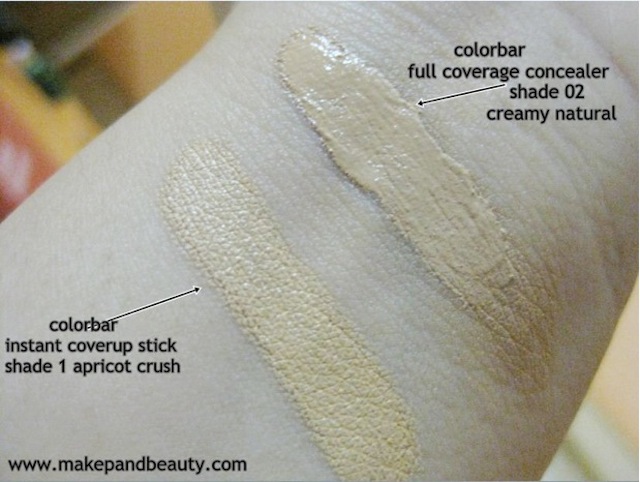 colorbar-concealer swatches