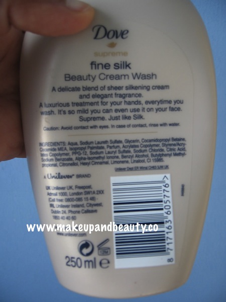 Dove Supreme Fine Silk Beauty Cream Wash 