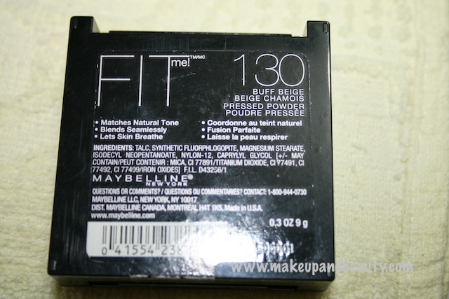 Maybelline fit me pressed powder review