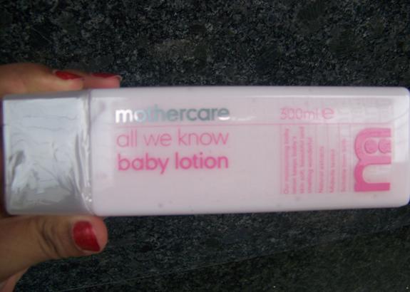 mothercare all we know baby lotion