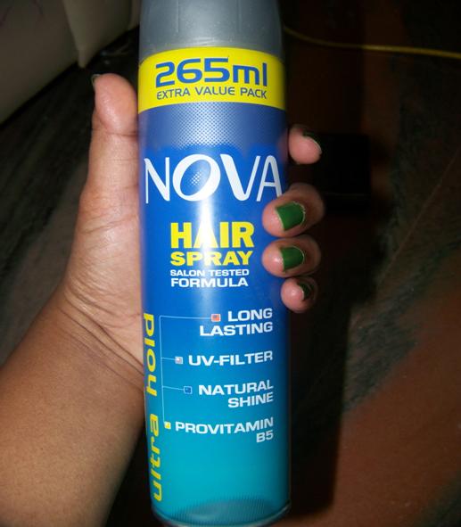 NOVA Ultrahold Hair Spray Review - Indian Makeup and Beauty Blog