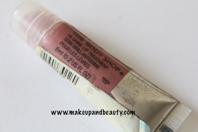 the body-shop high shine lip treatment perfectly pink