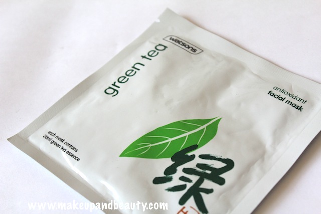 watson's green tea face mask review