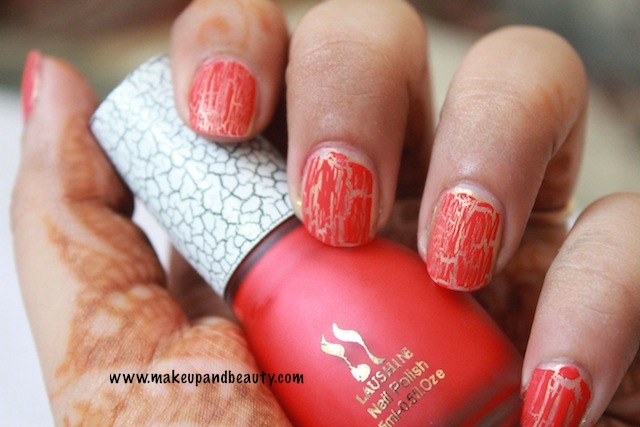 red Crackling Nail Laquer