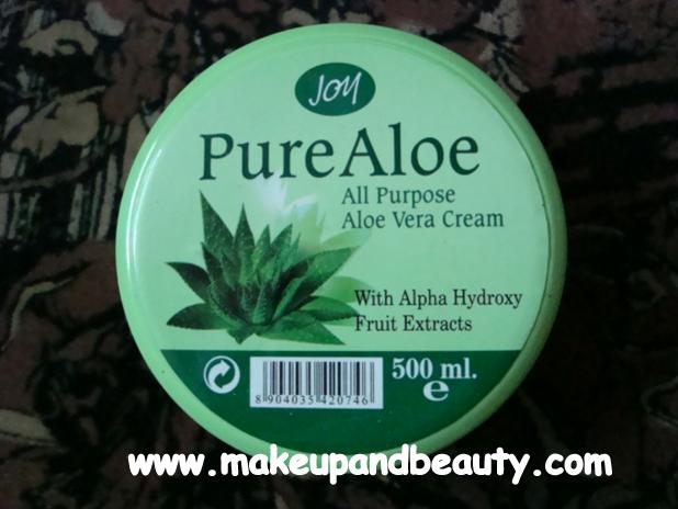 Joy Pure Aloe All Purpose Aloe Vera Cream