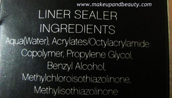 Liner Sealer Ingredients