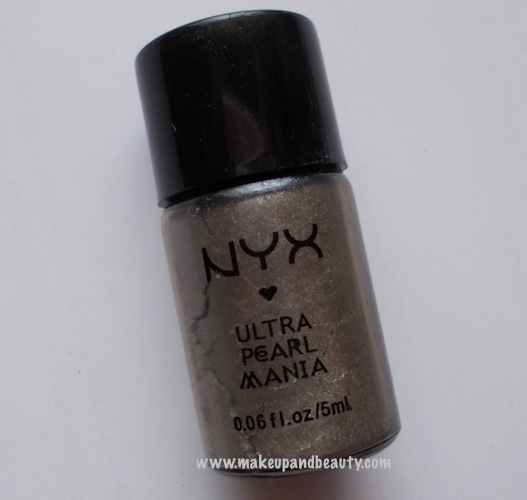 Nyx ultra pearl mania loose powder eye shadow silver pearl review