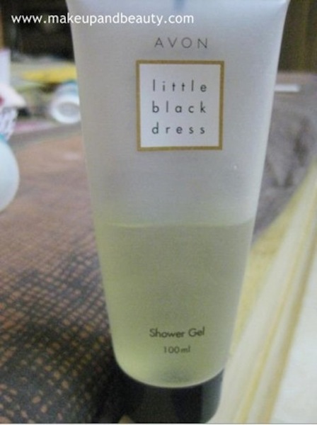 avon little black dress shower gel review