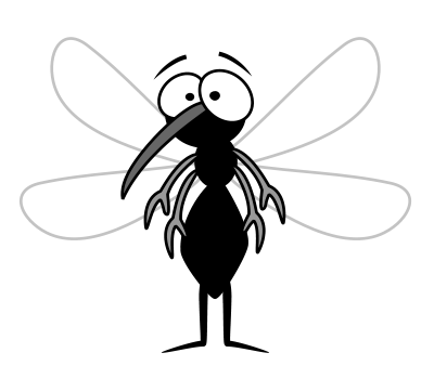 cartoon mosquito