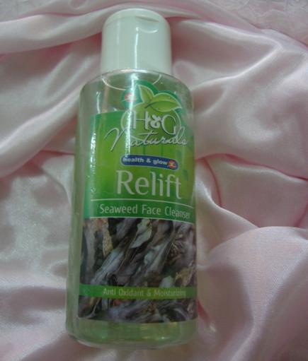 health glow naturals relift seaweed face cleanser
