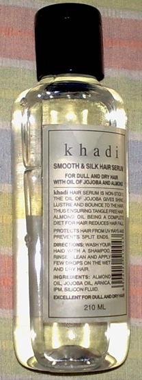 khadi smooth silk hair serum