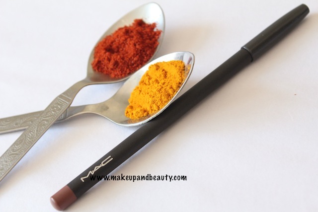 mac spice lip pencil review, swatches