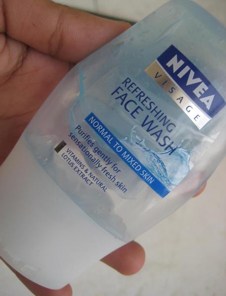 nivea visage refreshing face wash