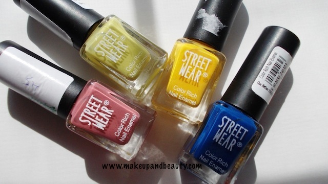4 Street Wear Nail Polish Review, Swatches - Indian Makeup