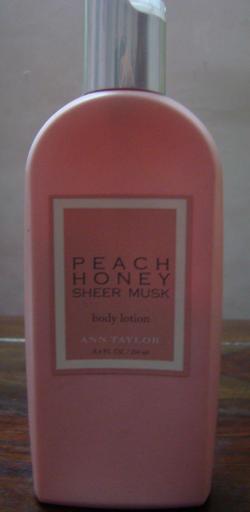 Peach body lotion
