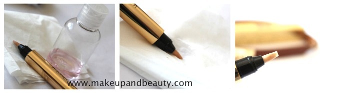 how to clean YSL touche eclat