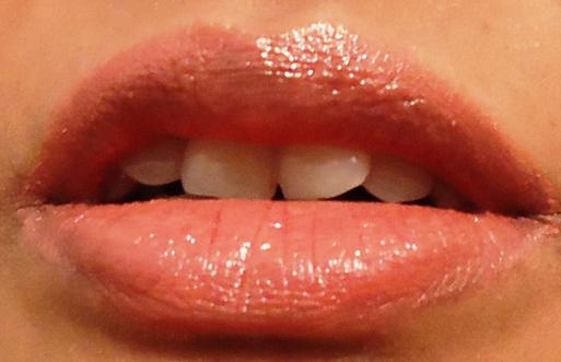 lip gloss on lips
