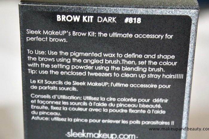 Sleek brow kit dark