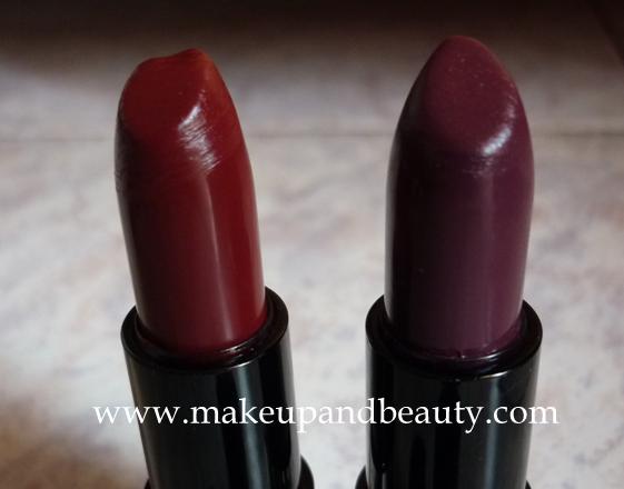 Faces Canada Go Chic Lipsticks Wild Orchid 218 and Port Wine 413 review
