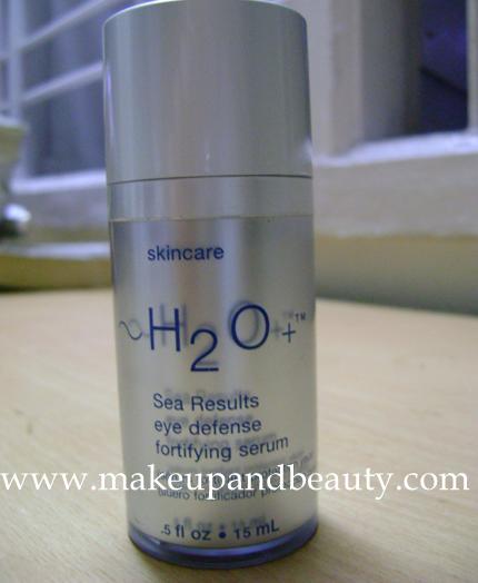 H2O plus sea results eye defense fortifying serum