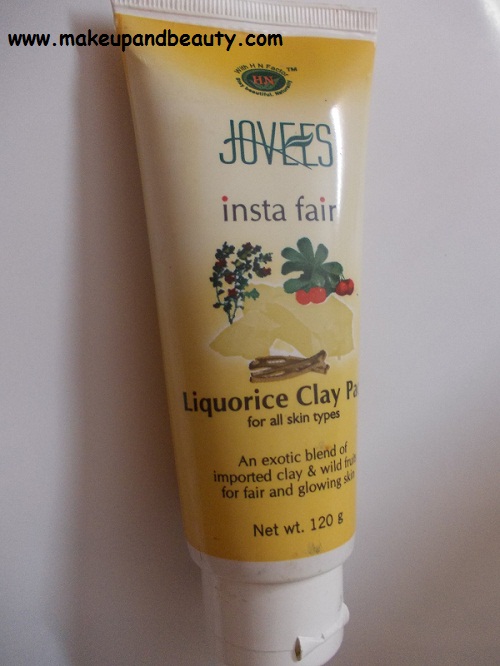 Jovees Insta Fair Liquorice Clay Pack