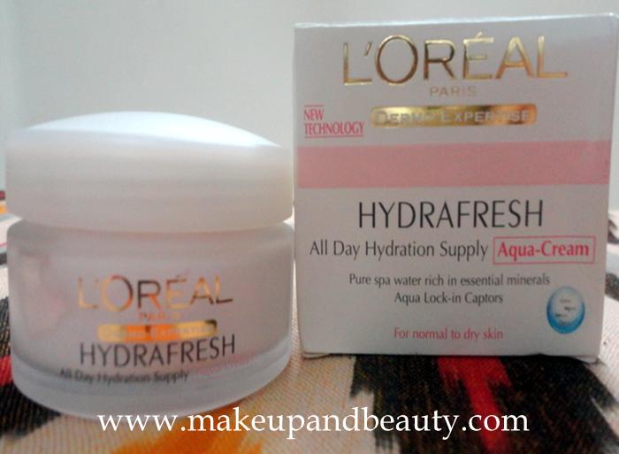 L'Oreal HydraFresh All Day Hydration Supply Aqua Cream