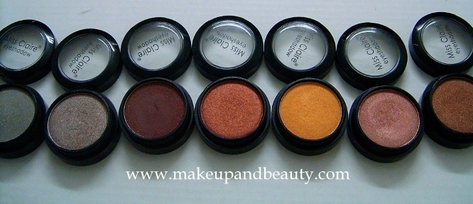 Miss Claire Eyeshadows 0222 0245 and 0953