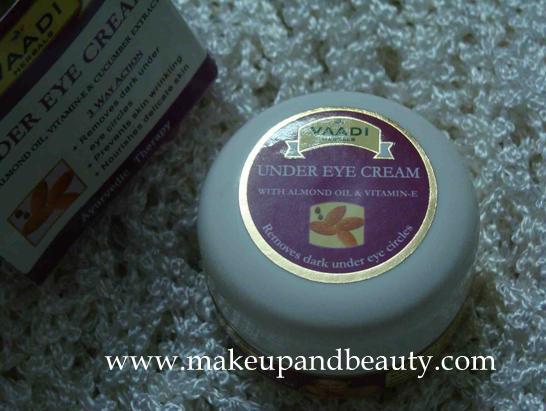 Vaadi Herbals Under Eye Cream Review