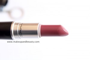mac amorous lipstick review, swatch, fotd