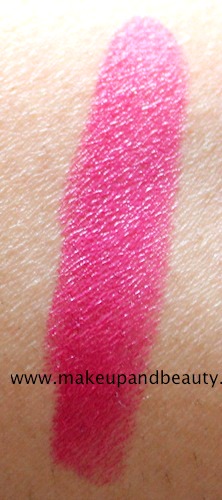 mac girl about town lipstick swatch