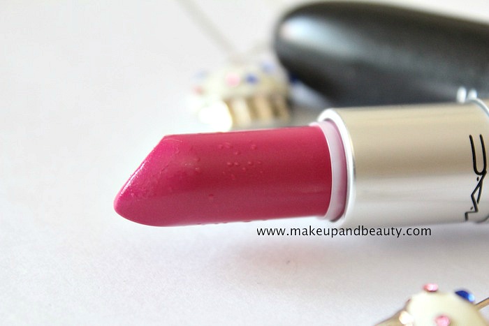 mac girl about town lipstick review