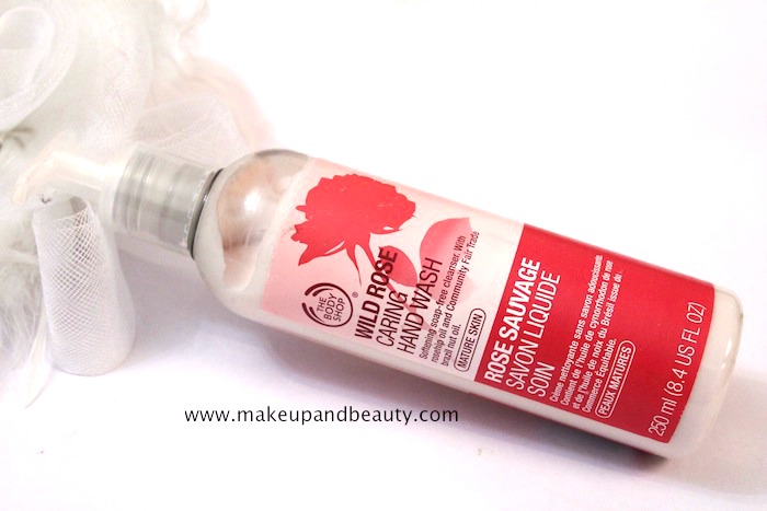 the body shop wild rose caring hand wash review