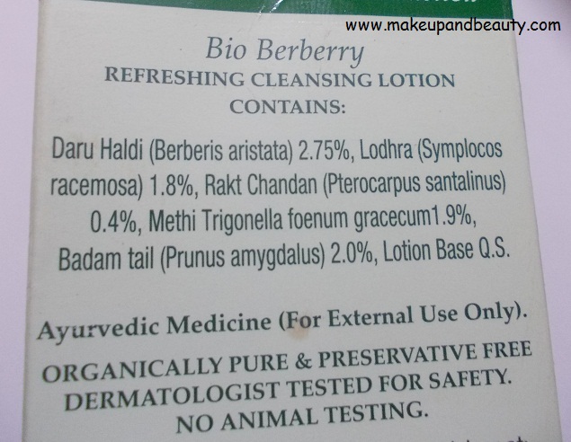Biotique Bio Berberry Refreshing Cleansing Lotion 