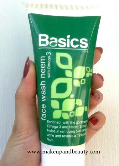 Basics Neem Face wash with Omega 3 Review