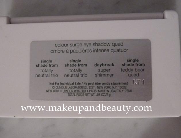 Clinique Colour Surge Eyeshadow Quad