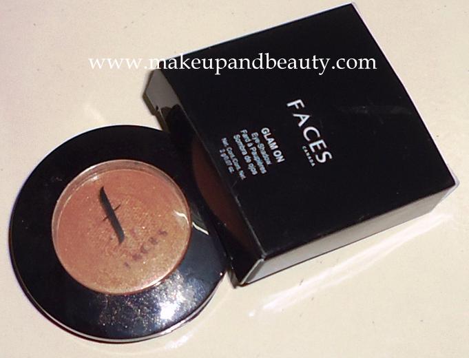 Faces Glam On Mono Eye Shadow Pure Gold Review and Swatches